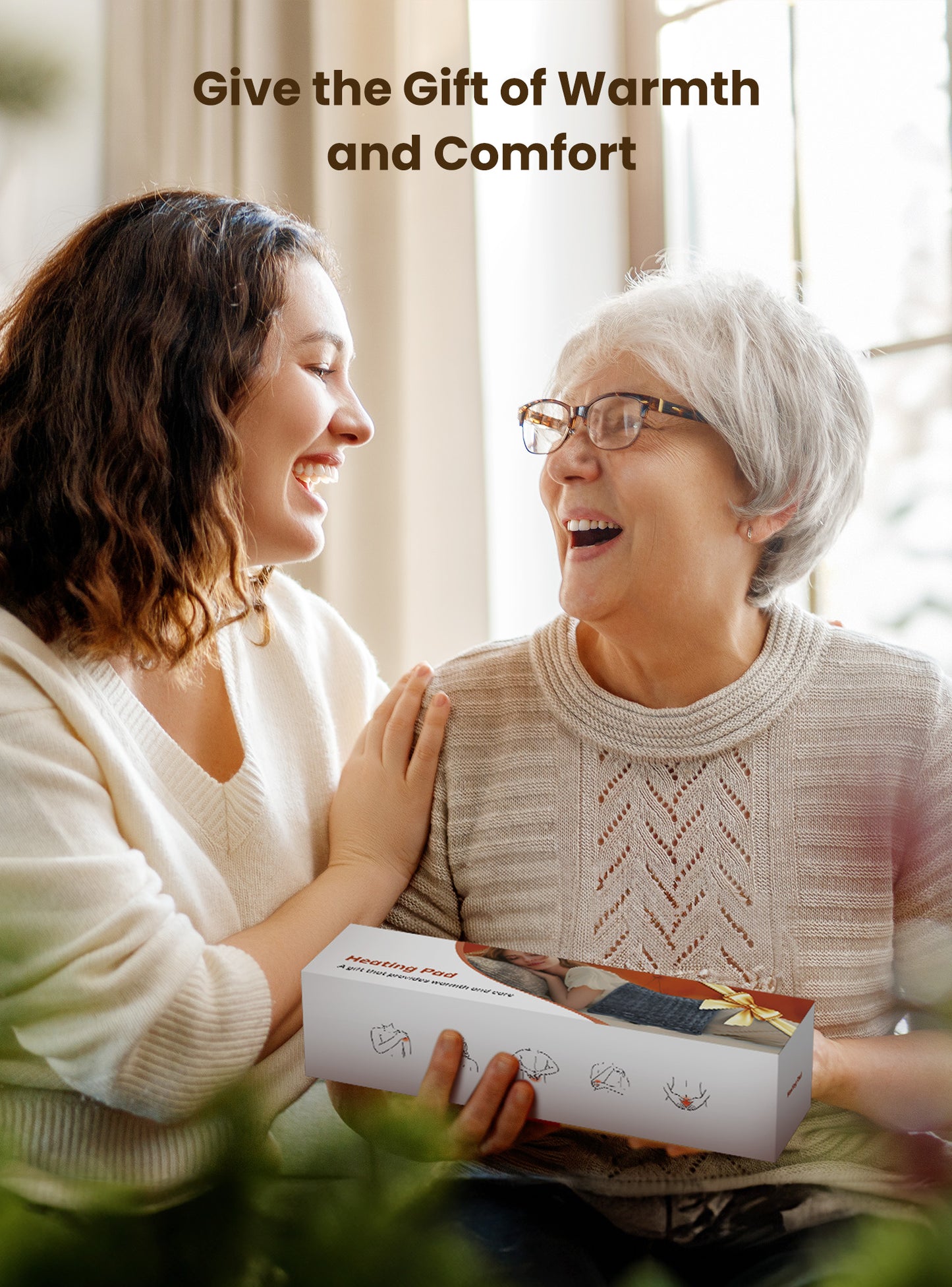 Heating Pad for Back Pain and Period Cramps, FSA HSA Eligible, 12"x 24" Large Electric Heating Pad for Cramps, Muscle Aches, Arthritis, Shoulder, 2H Auto Shut Off, Machine Washable, Moist and Dry